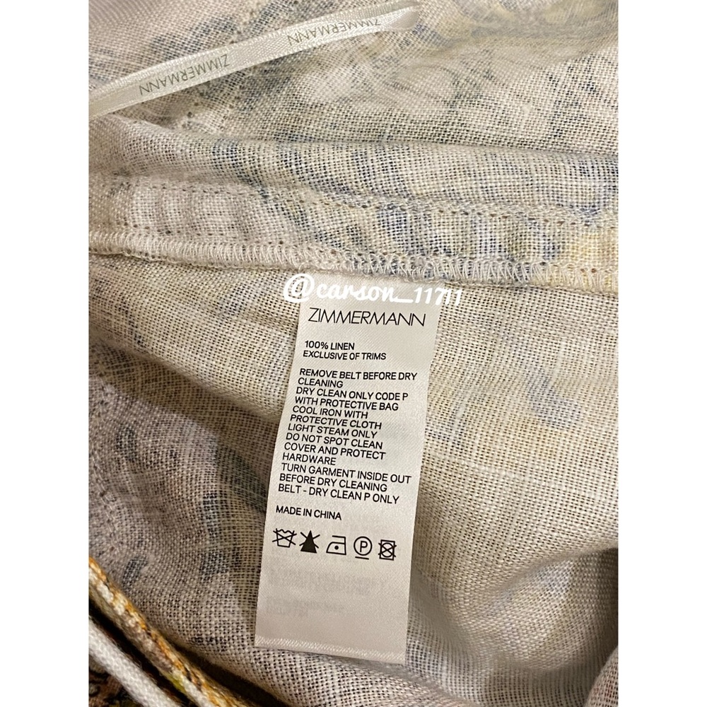 Zimmermann Brightside Batik Patch High Waist Shor… - image 8